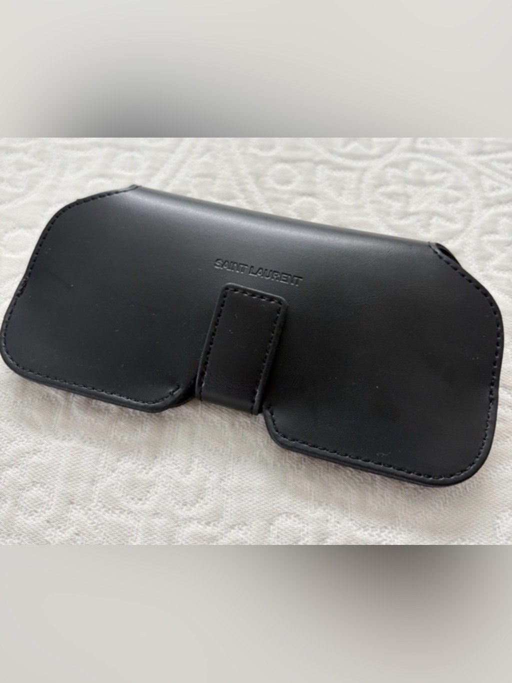Saint Laurent Black Leather Sl280 Sunglass Case